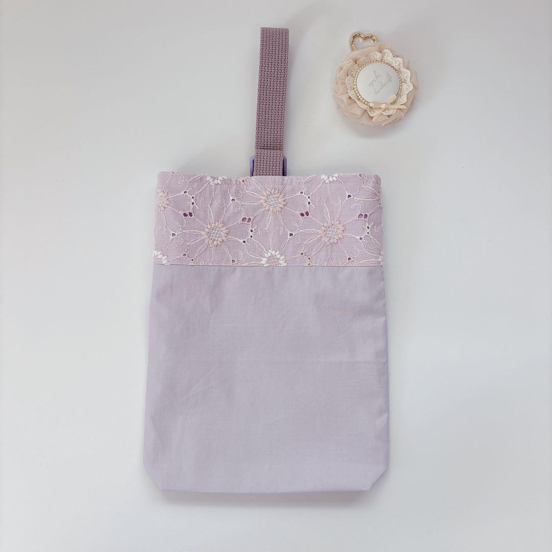 りいmama♡様　レッスンバッグ　上履き袋　体操着袋　ヌビ　ハート　キルト