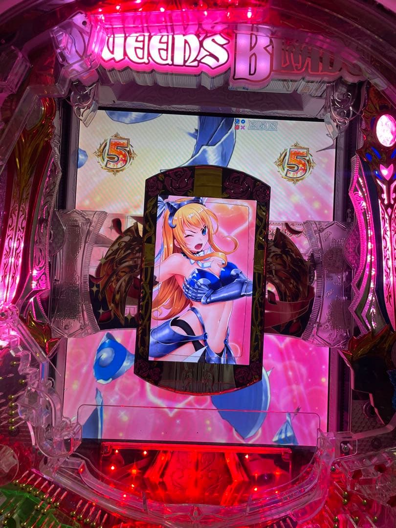 パチンコセル　Pクィーンズブレイド4V1D 中古　無加工　高尾