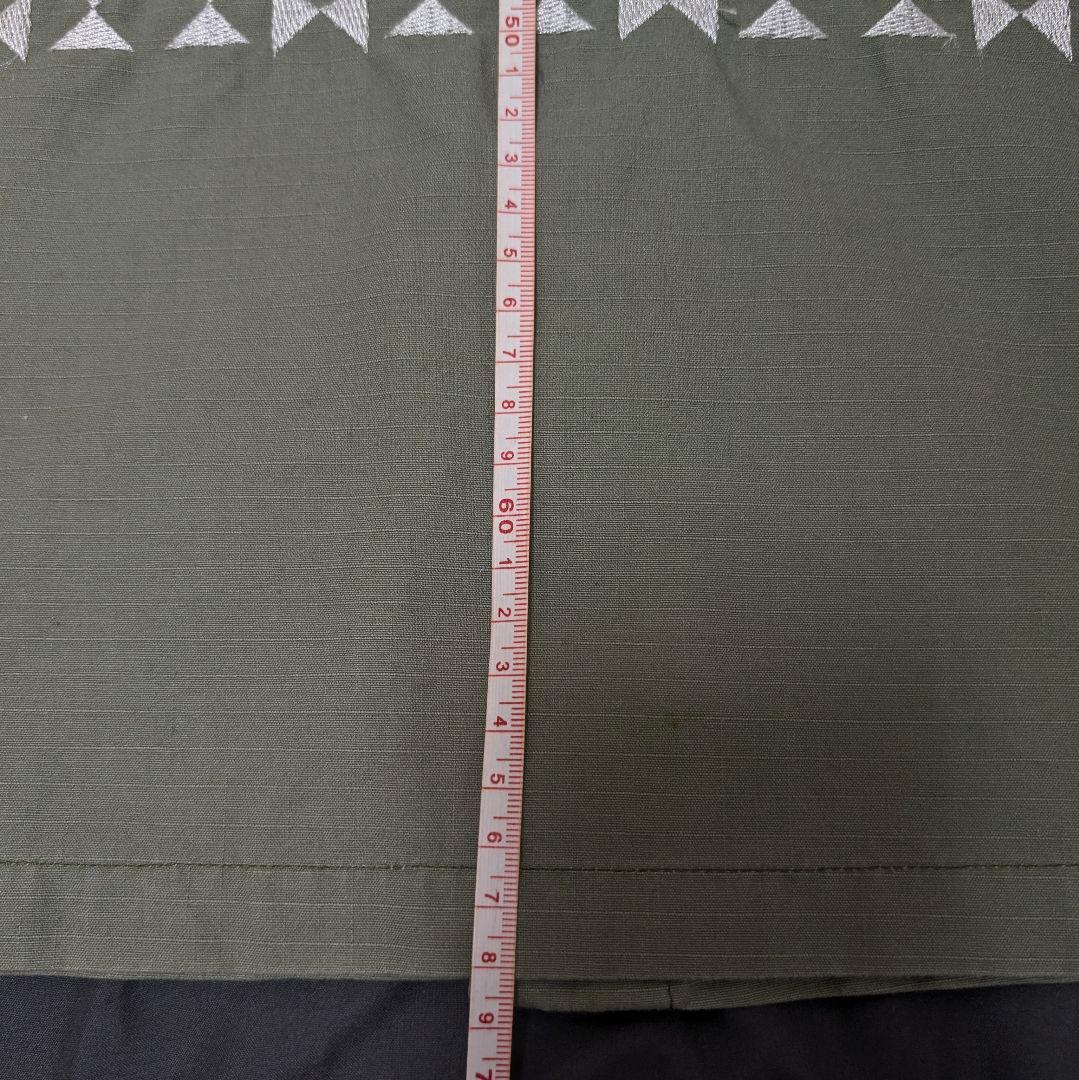 【希少】BAL バル 刺繍 ミリタリーシャツ リップストップ カモフラ 切替 L