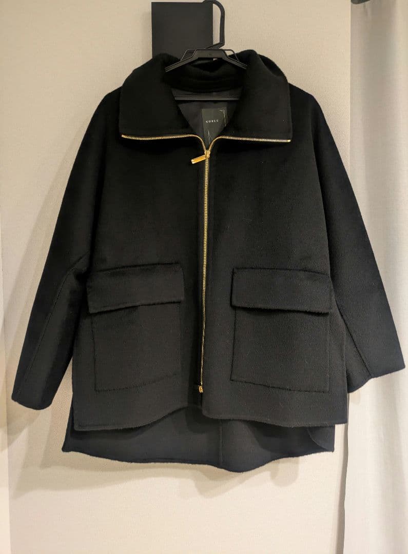 キャメルミックスリバージップコート★36