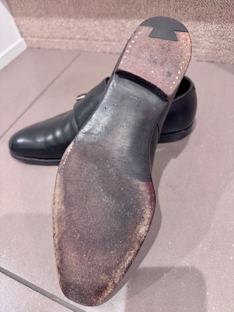 ち*る様 CROCKETT & JONES Langley モンク ブラック U