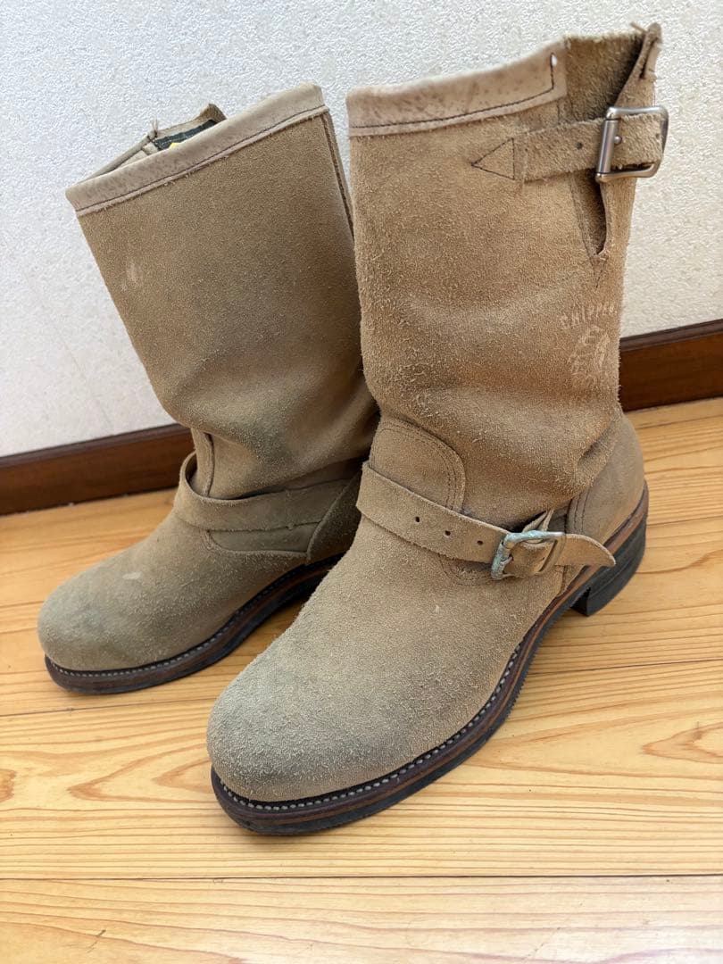 chippewa チペワ　エンジニアブーツ　スエード　9E