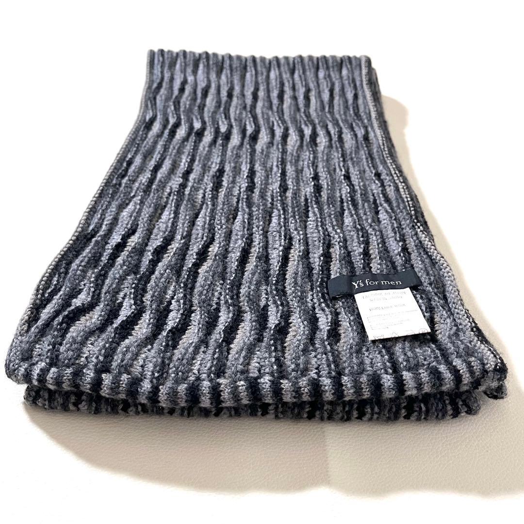 【美品】ワイズフォーメン　ニット マフラー　90s アーカイブ　ヨウジヤマモト