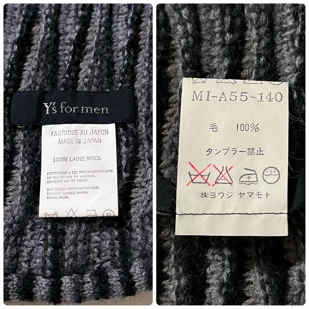 【美品】ワイズフォーメン　ニット マフラー　90s アーカイブ　ヨウジヤマモト