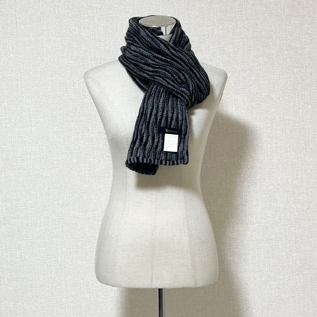 【美品】ワイズフォーメン　ニット マフラー　90s アーカイブ　ヨウジヤマモト