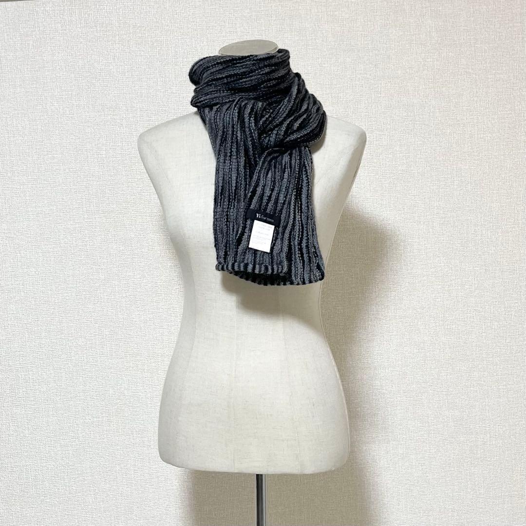 【美品】ワイズフォーメン　ニット マフラー　90s アーカイブ　ヨウジヤマモト