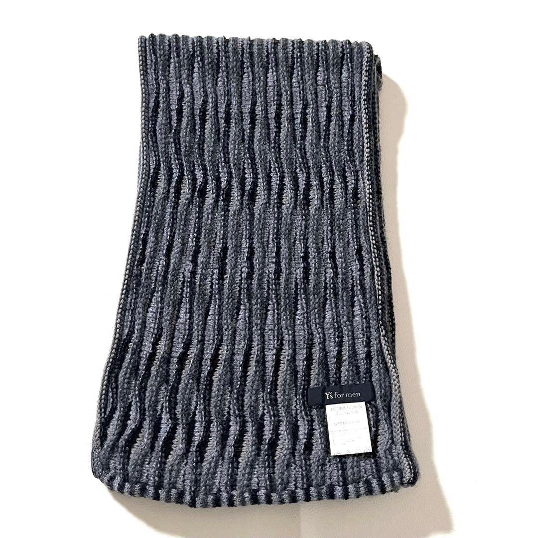 【美品】ワイズフォーメン　ニット マフラー　90s アーカイブ　ヨウジヤマモト