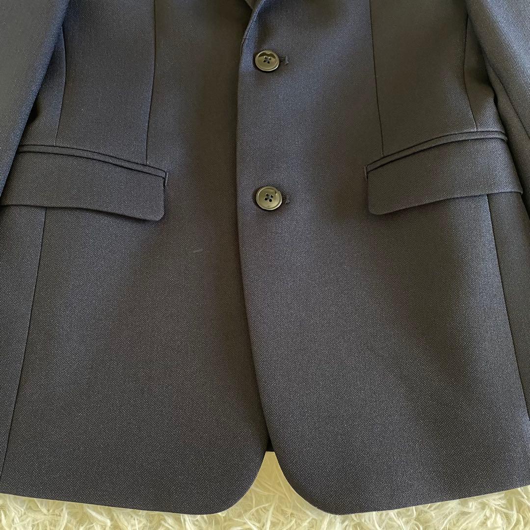 【未使用に近い】ショパン　レジメンタルタイベーシックスーツセット　160cm 紺