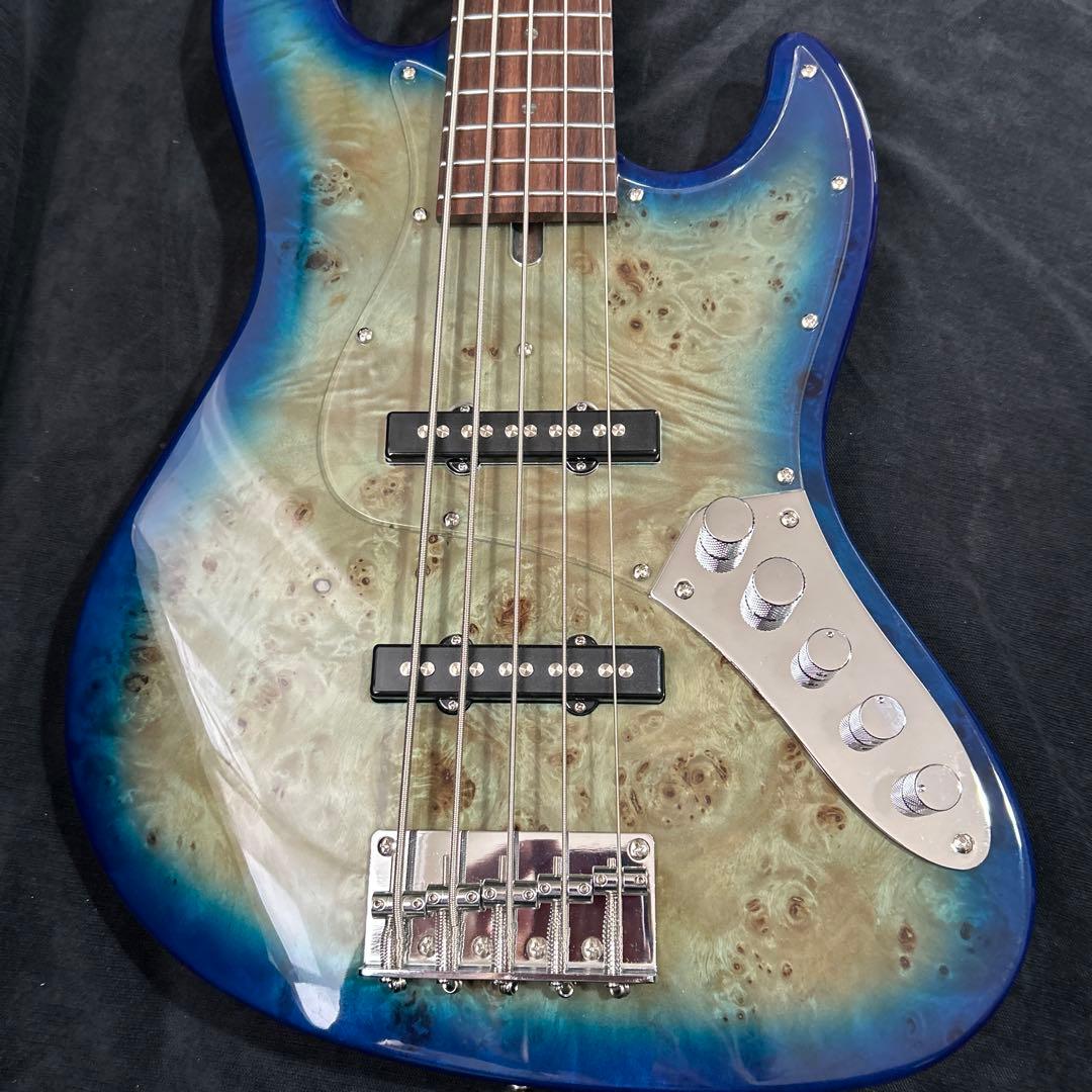 油*圧様 Bacchus WJB5-BP/Act BL-B 5弦ベース アクティ