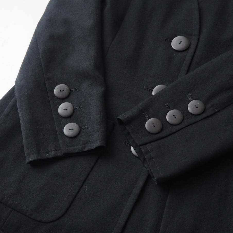 希少 YSL イヴサンローラン リブゴーシュ フランス製 ノーカラージャケット