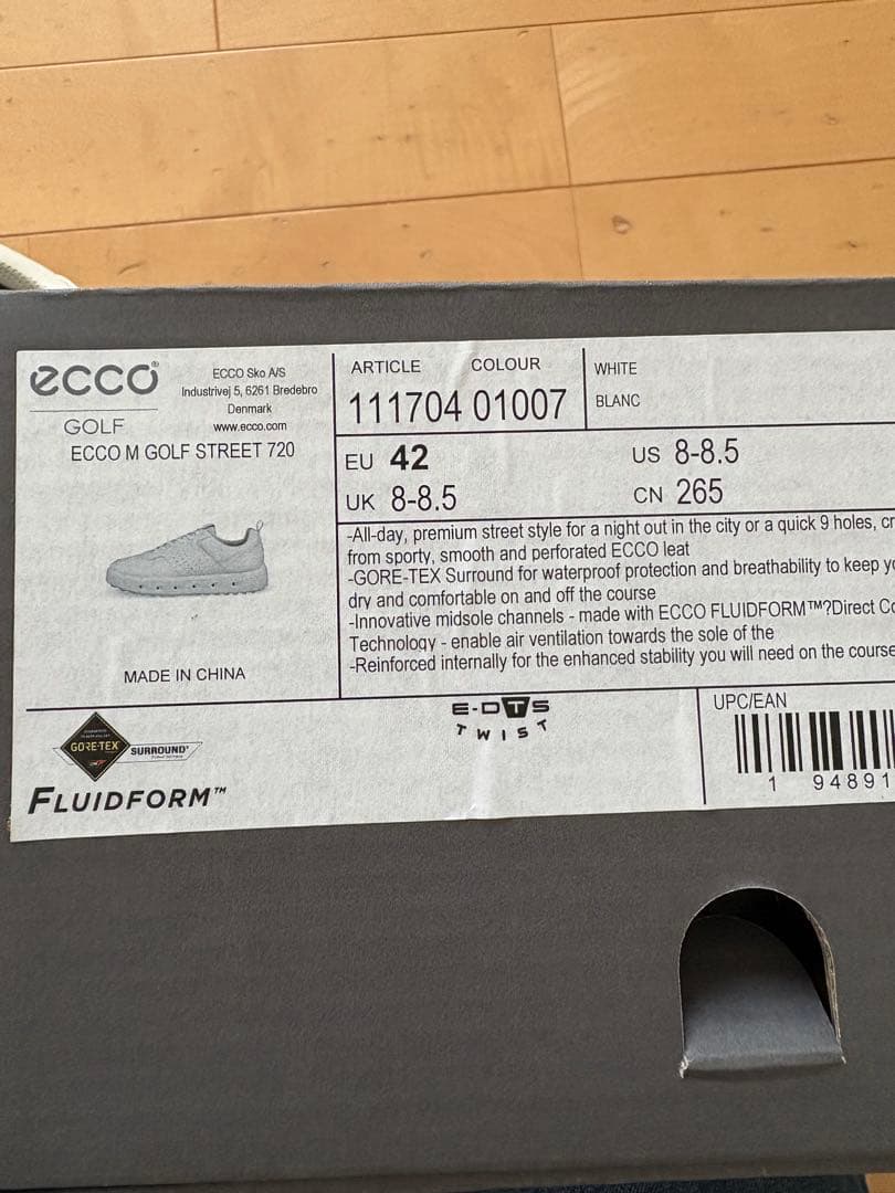 ecco ゴルフシューズ　ストリート720 ゴアテックス