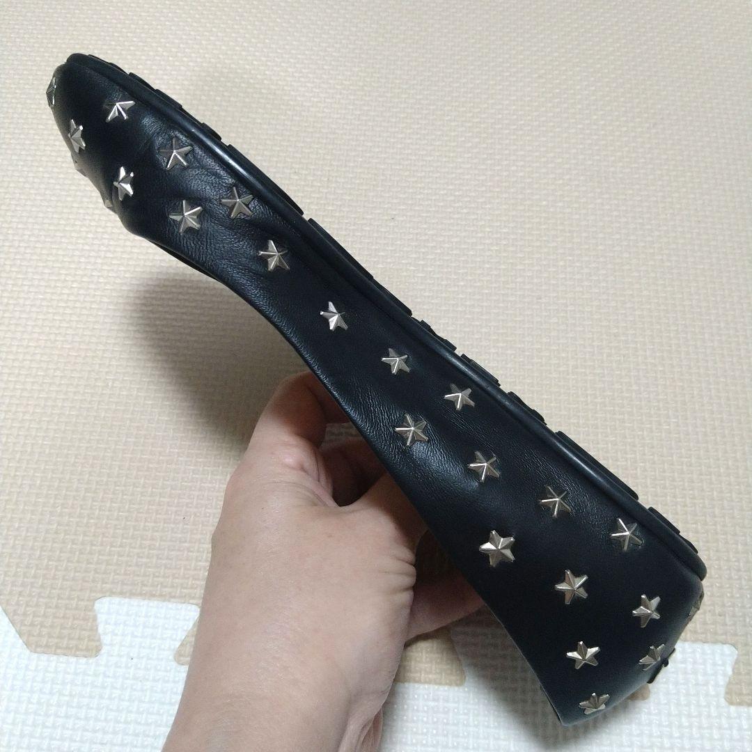 ニコ ジミーチュウ スタッズフラットシューズ 23.5ぐらい