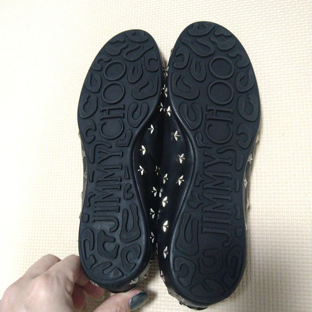 ニコ ジミーチュウ スタッズフラットシューズ 23.5ぐらい