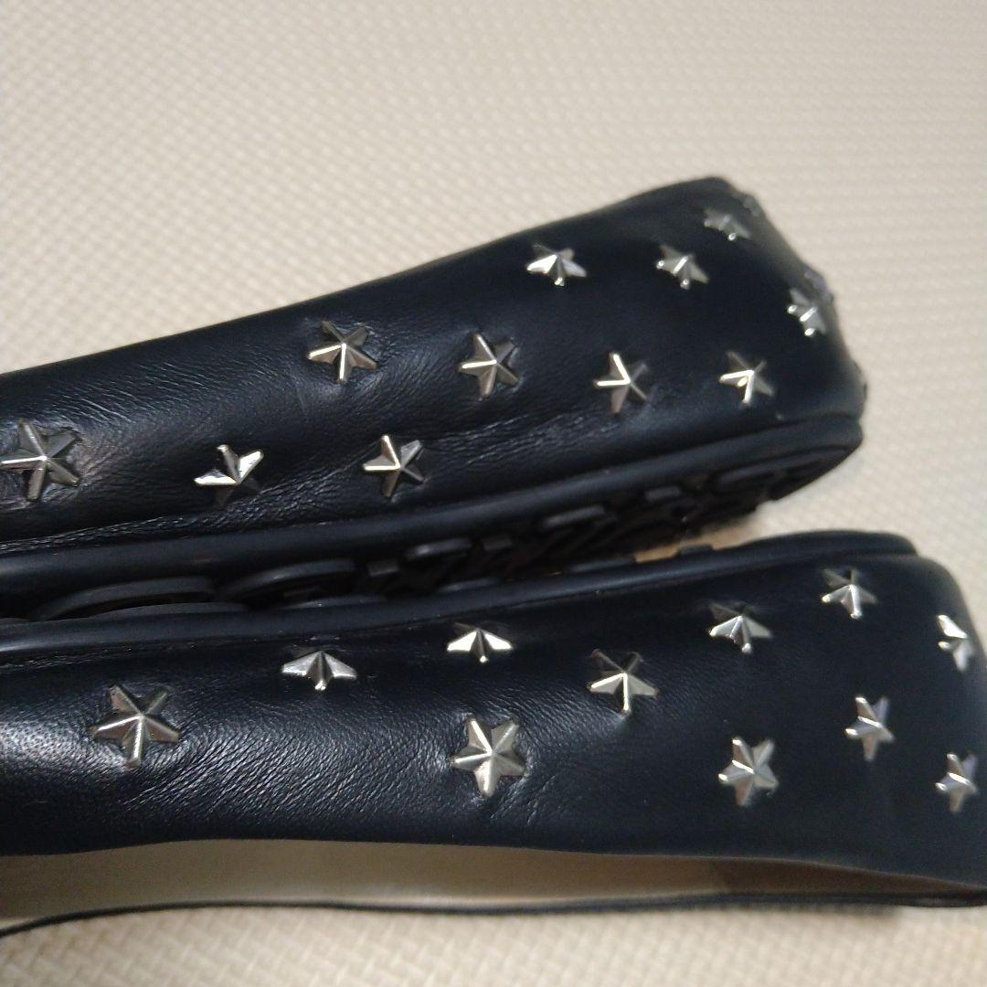 ニコ ジミーチュウ スタッズフラットシューズ 23.5ぐらい