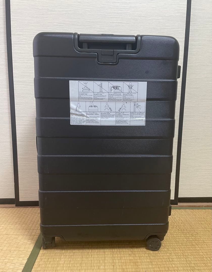 【ストッパー付】87L 無印良品　キャリーケース ブラック 大型　 軽量
