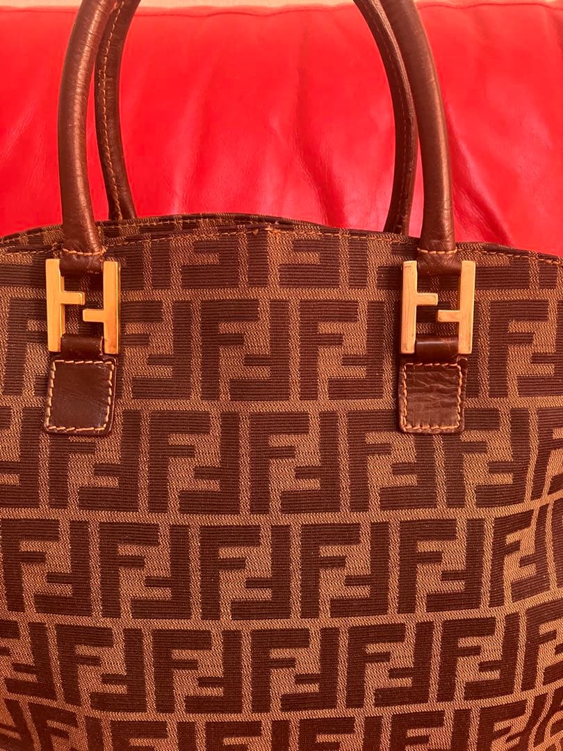 美品　FENDI ズッカ柄　2way ショルダーバッグ　フェンディ