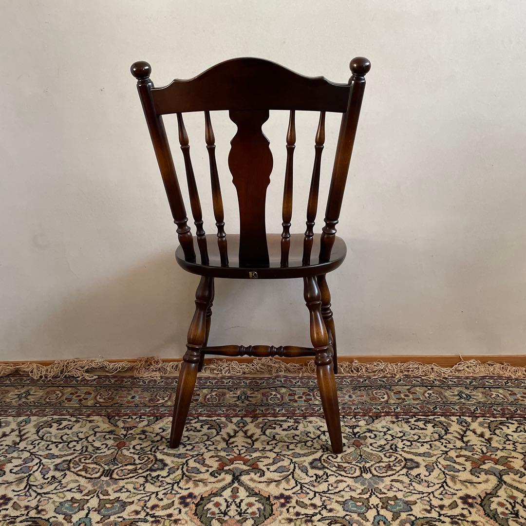 ③【美品】キツツキ 飛騨産業 ダイニングチェア　ウィンザーチェア　コムバック