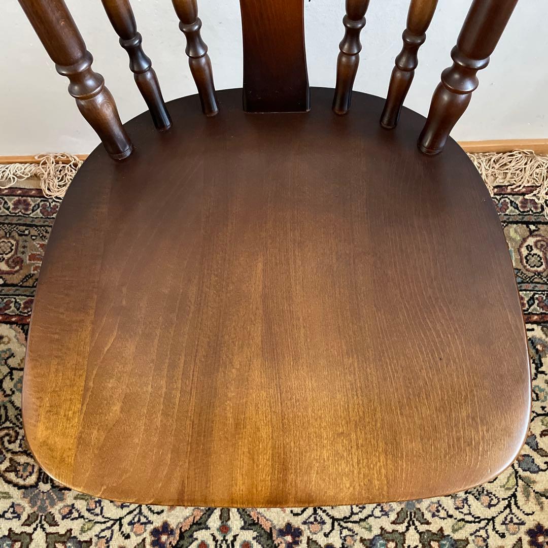 ③【美品】キツツキ 飛騨産業 ダイニングチェア　ウィンザーチェア　コムバック