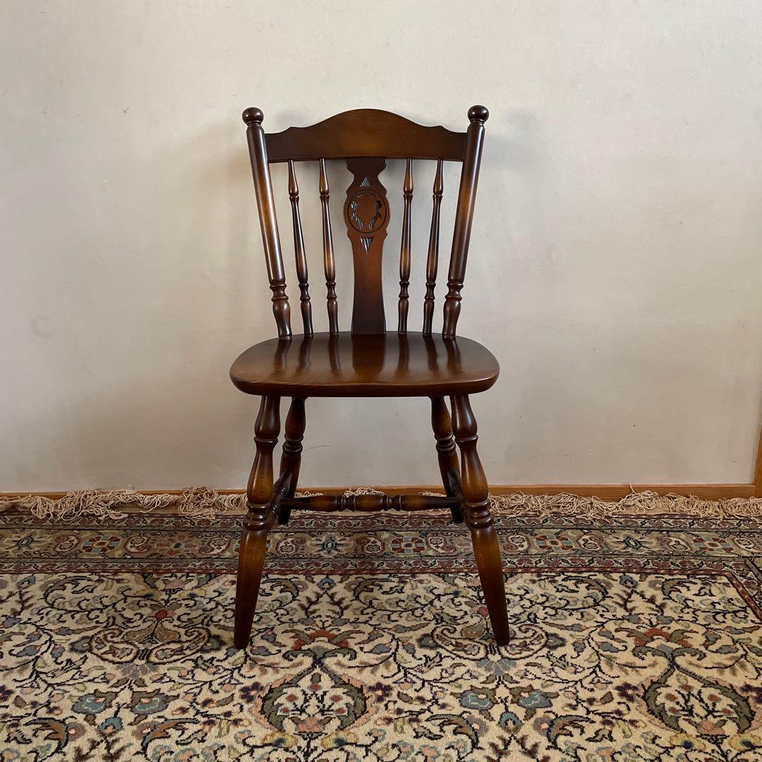 ③【美品】キツツキ 飛騨産業 ダイニングチェア　ウィンザーチェア　コムバック