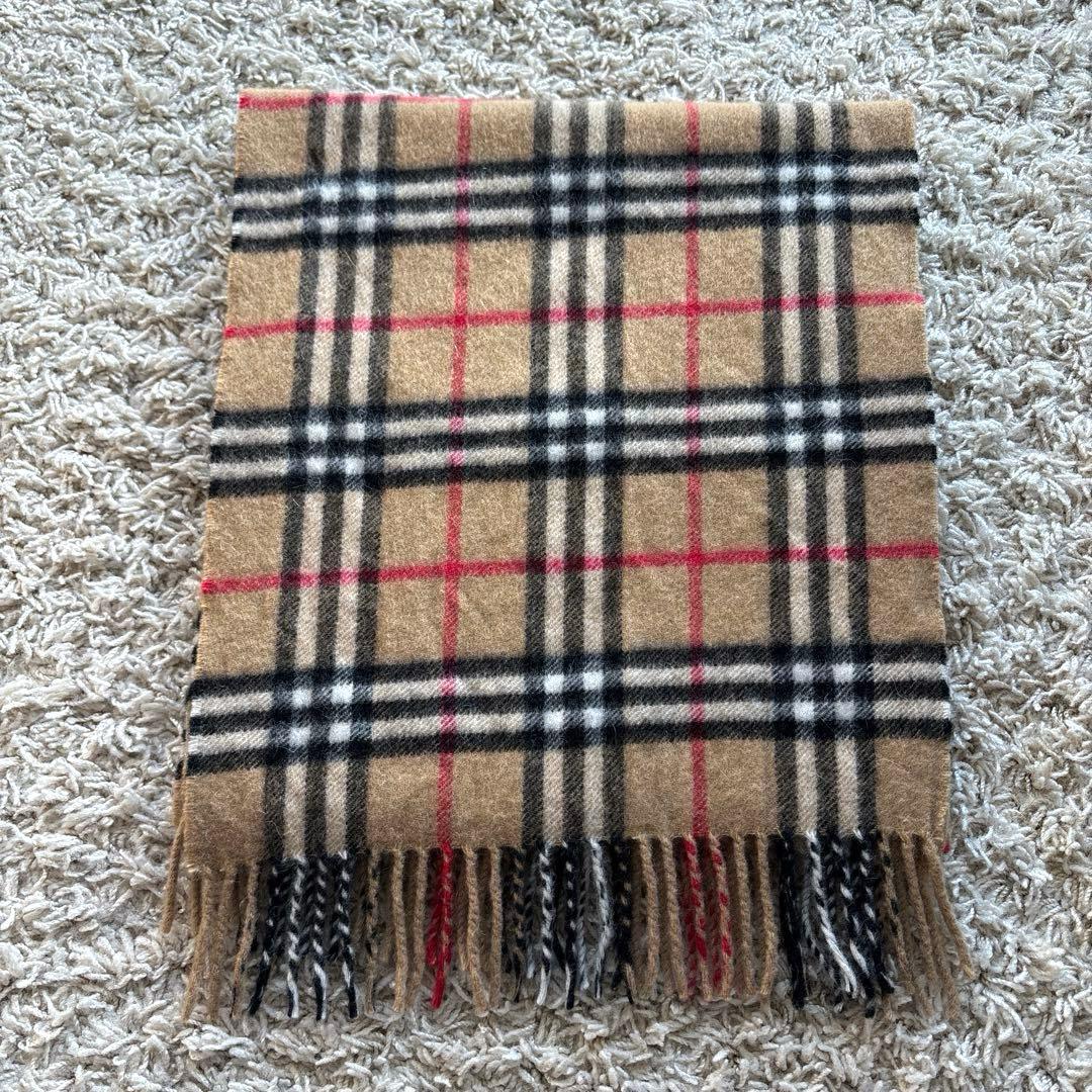 【極美品】BURBERRY バーバリー マフラー カシミヤ100% ノバチェック