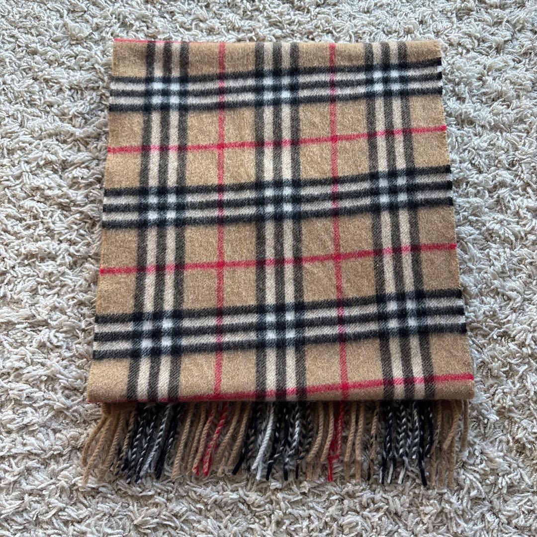 【極美品】BURBERRY バーバリー マフラー カシミヤ100% ノバチェック
