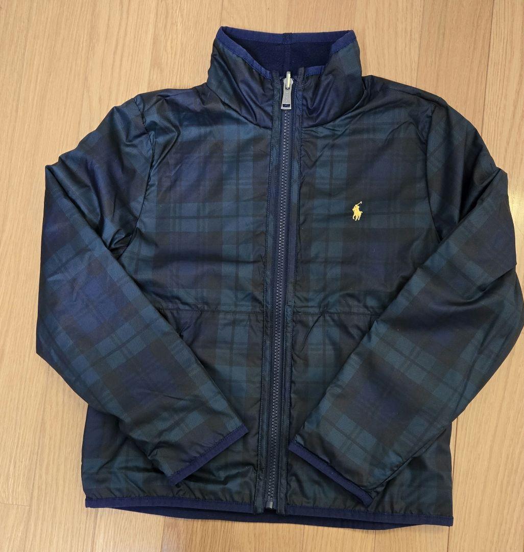 新品タグ付き　ラルフローレン　リバーシブル　フリースジャケット　140