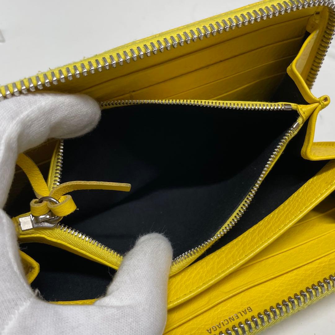 さ*ぼ様 BALENCIAGA イエロー 長財布