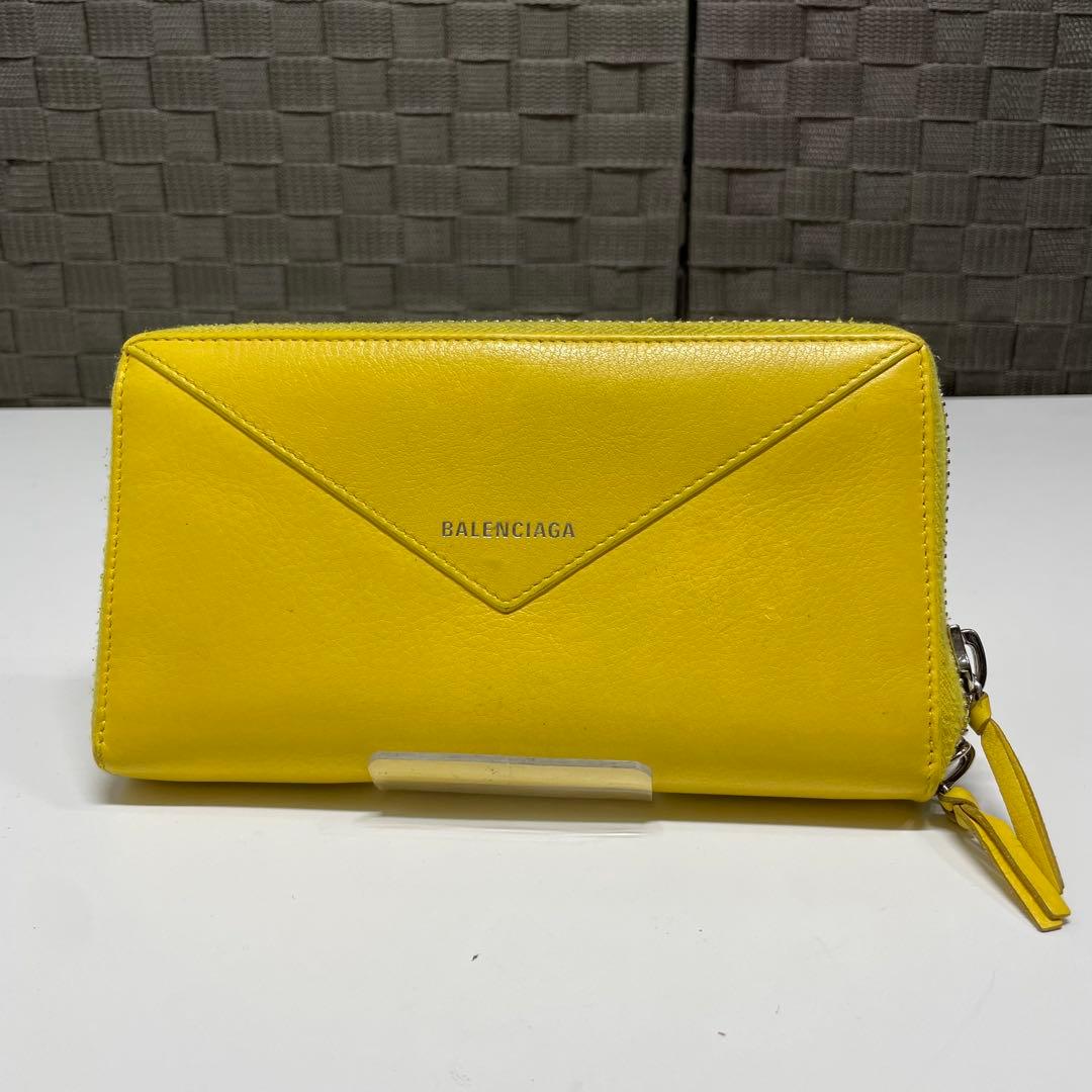 さ*ぼ様 BALENCIAGA イエロー 長財布