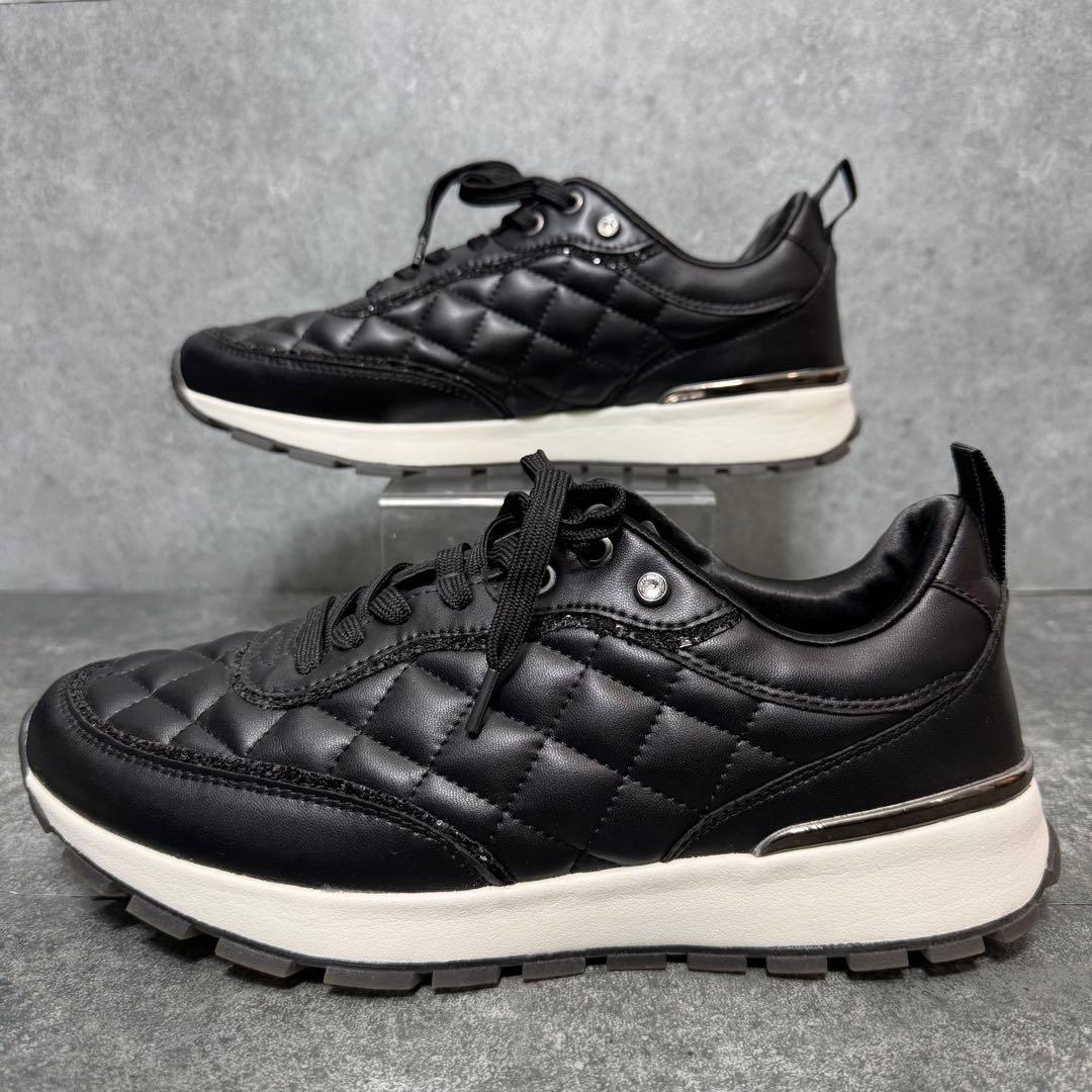 【新品】+DIANA プラスダイアナブラック キルティング スニーカー