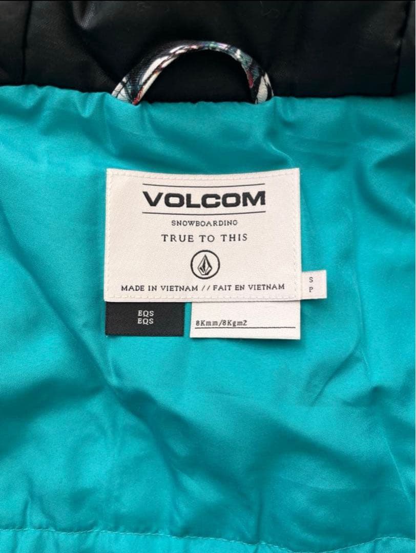 【未使用】VOLCOM 花柄 スノーボードウェア Sサイズ　女性用