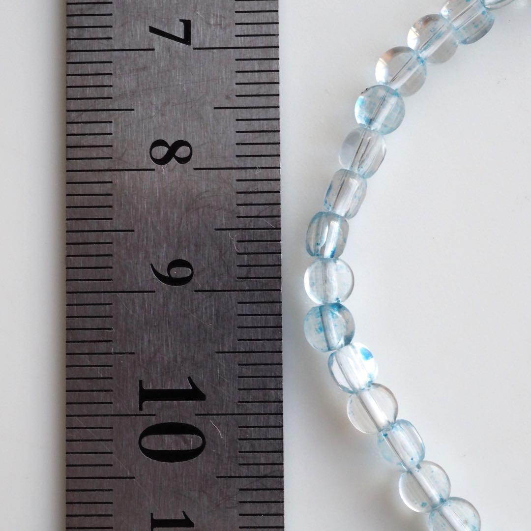 【blue.ks】 ✳︎SALE✳︎天然トパーズの華奢ゴムブレスレット