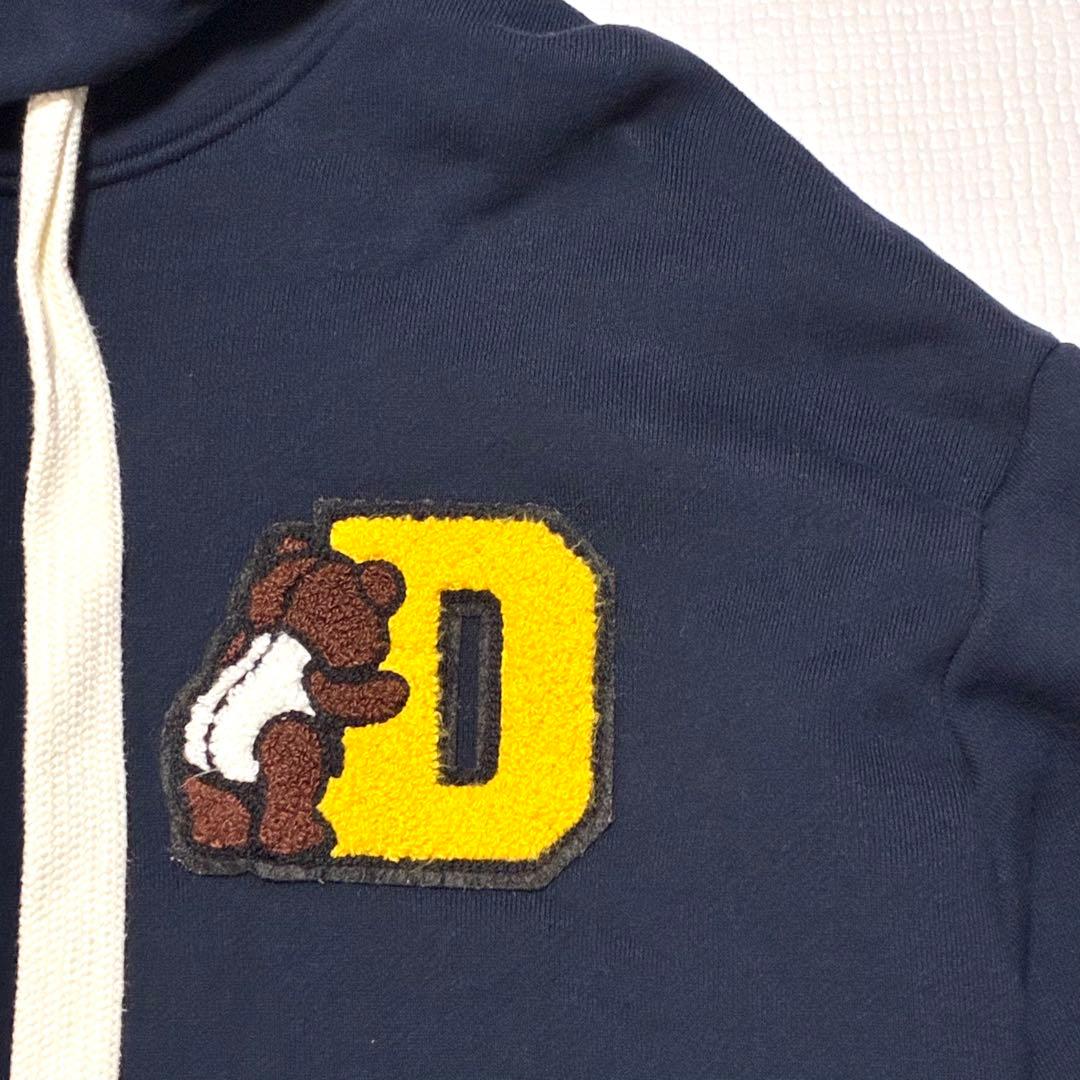 DUUBLE STANDARD CLOTHING パーカー ネイビー ワッペン