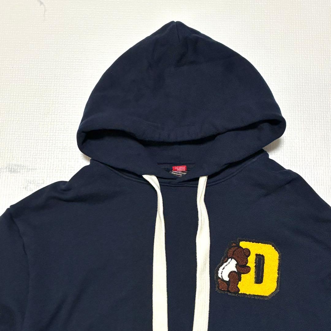 DUUBLE STANDARD CLOTHING パーカー ネイビー ワッペン