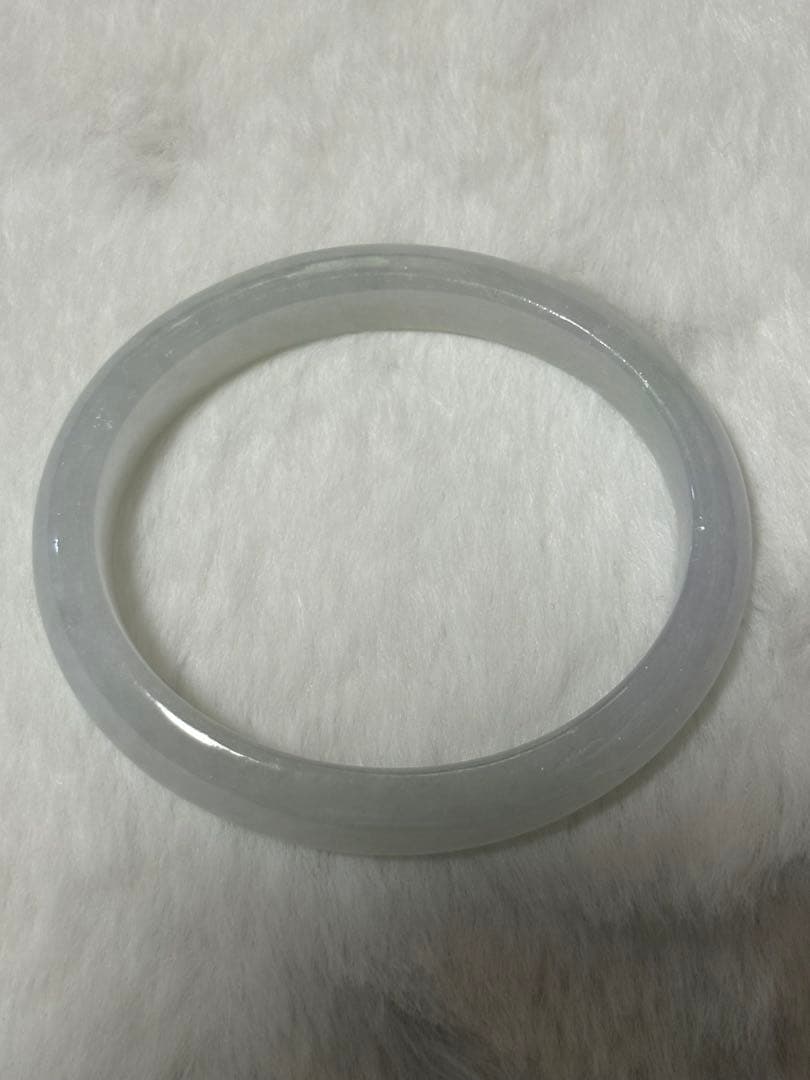 【Mimi】高級 翡翠 バングル A貨 卵型 サイズ 51.5