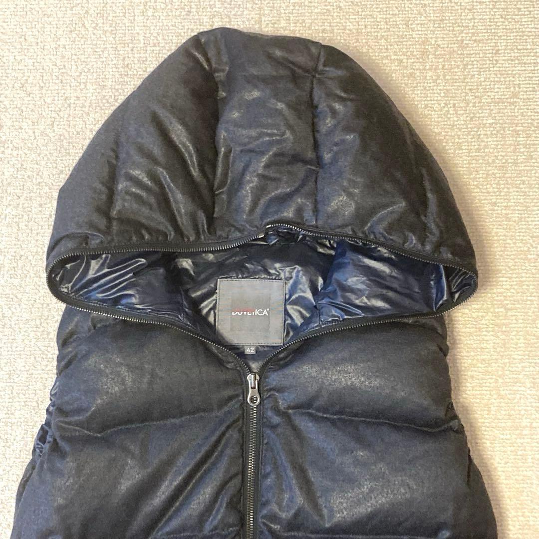 美品❣️DUVETICA 　ダウンベスト　FEBEDUE　濃いグレー　42 L