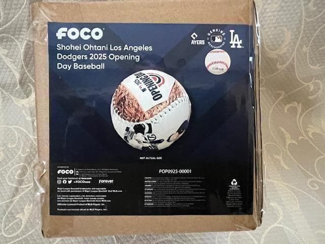 【72個限定】大谷翔平25OpeningDayBaseball・FOCO社#62