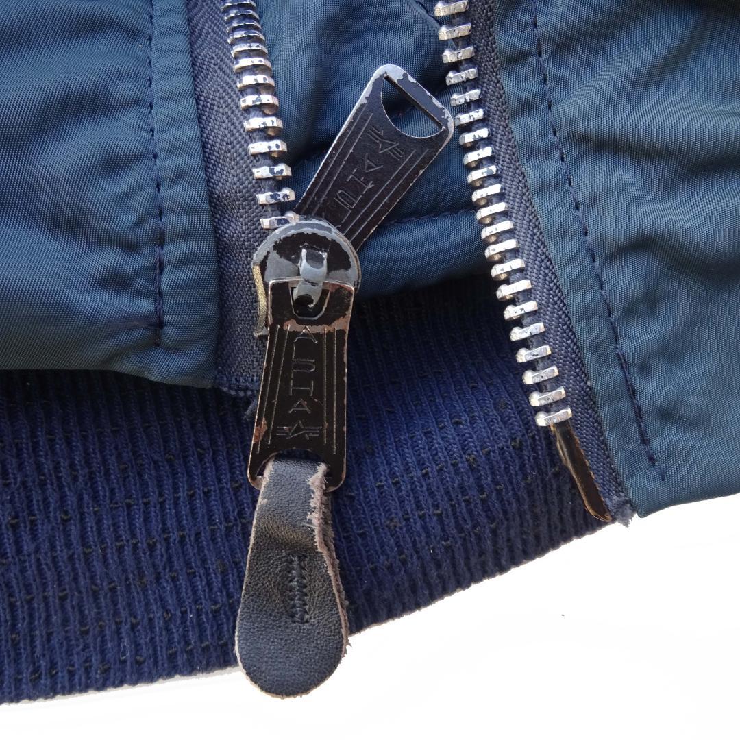 USA製80s当時物ALPHA アルファフライトジャケットMA-1ネイビーM