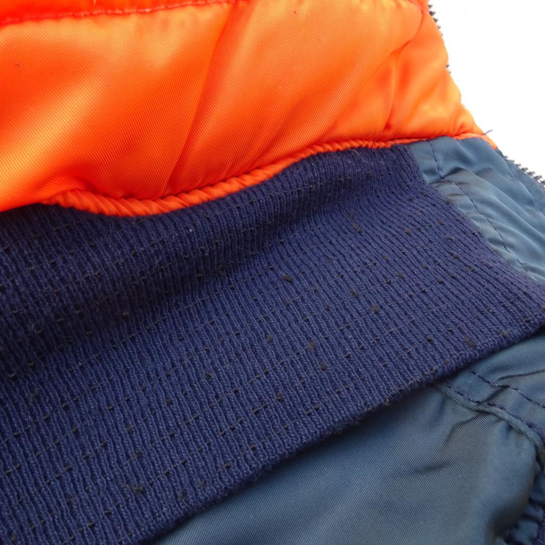 USA製80s当時物ALPHA アルファフライトジャケットMA-1ネイビーM