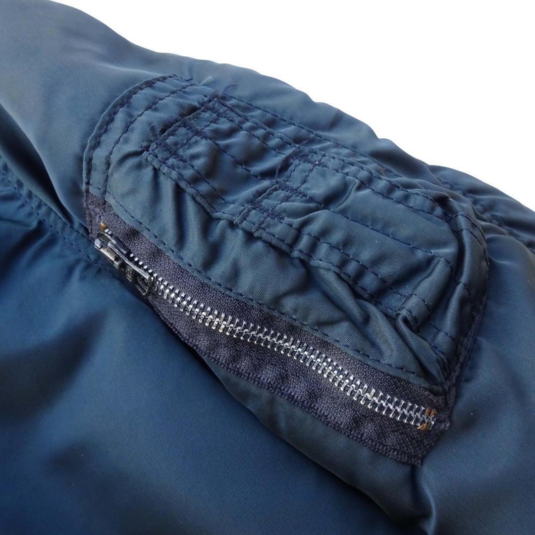 USA製80s当時物ALPHA アルファフライトジャケットMA-1ネイビーM