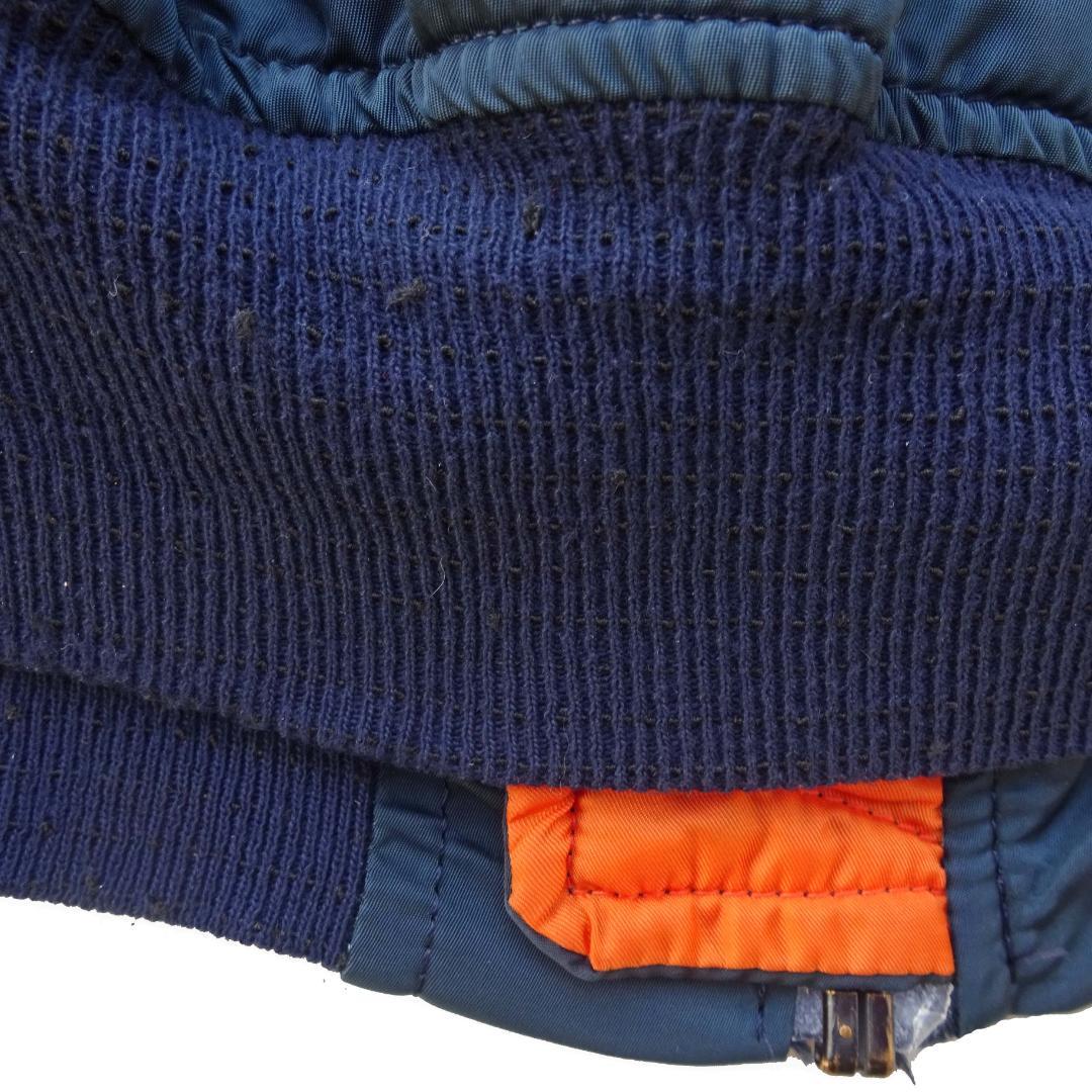 USA製80s当時物ALPHA アルファフライトジャケットMA-1ネイビーM