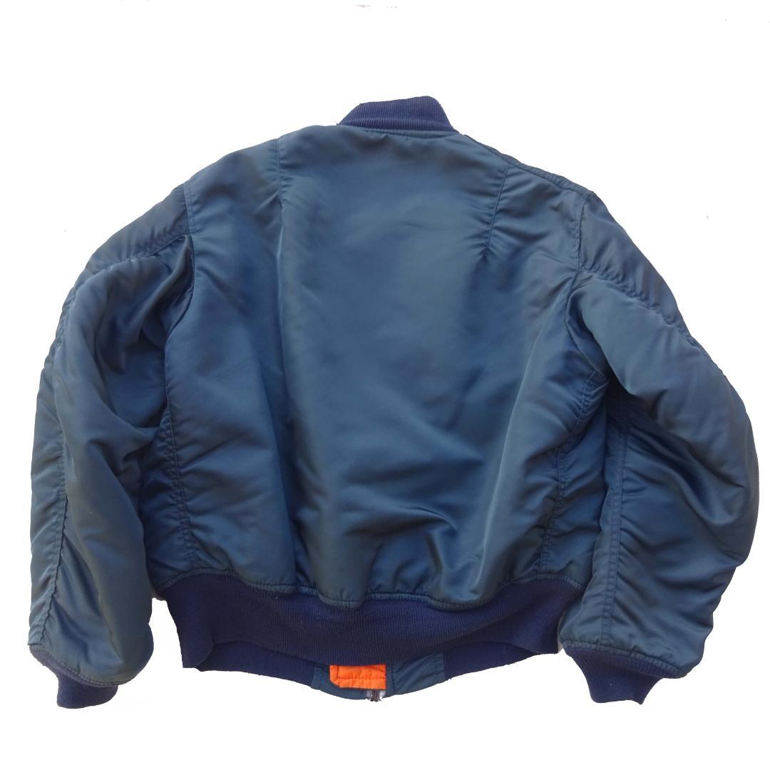 USA製80s当時物ALPHA アルファフライトジャケットMA-1ネイビーM