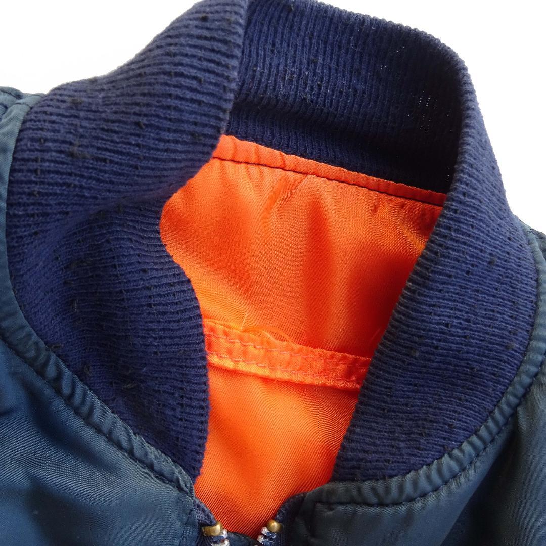 USA製80s当時物ALPHA アルファフライトジャケットMA-1ネイビーM