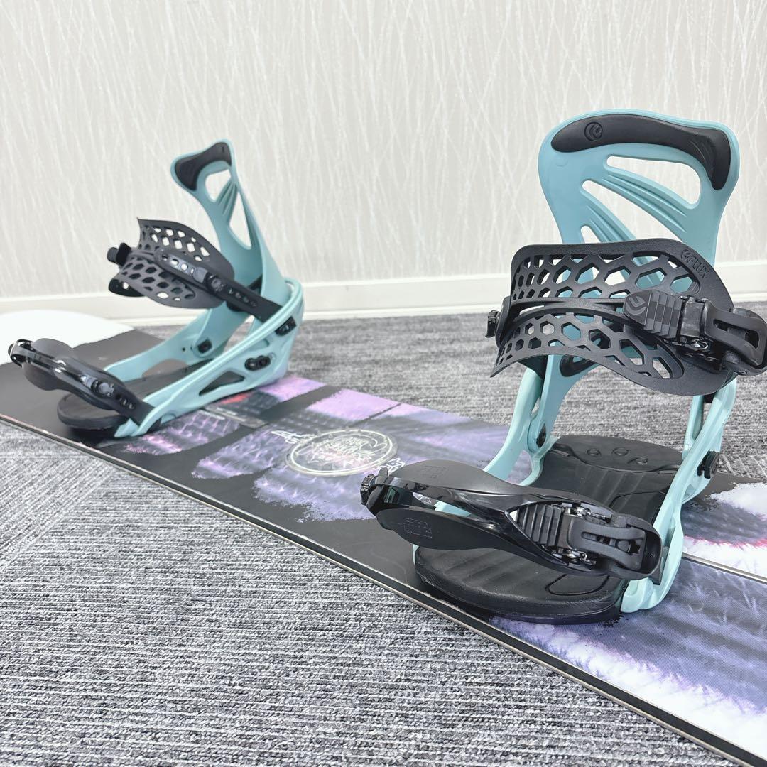 42超豪華❗️バートン×FLUX レディース スノーボードセット★スノボ138cm