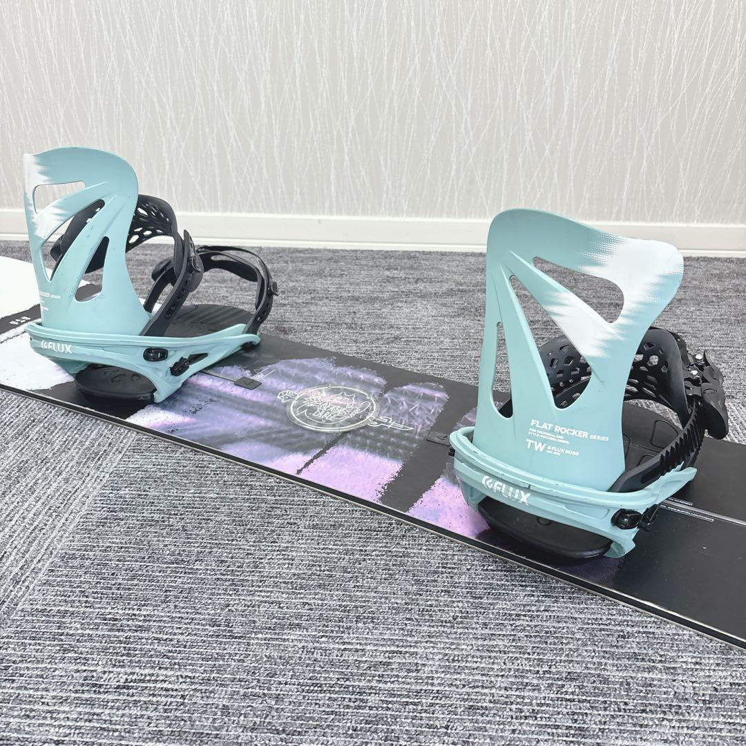 42超豪華❗️バートン×FLUX レディース スノーボードセット★スノボ138cm