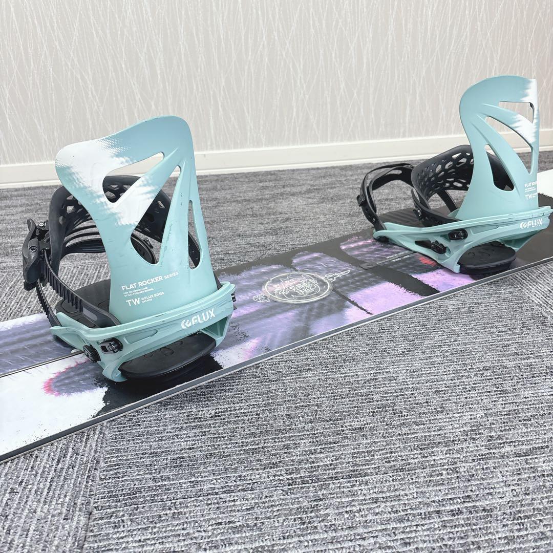 42超豪華❗️バートン×FLUX レディース スノーボードセット★スノボ138cm