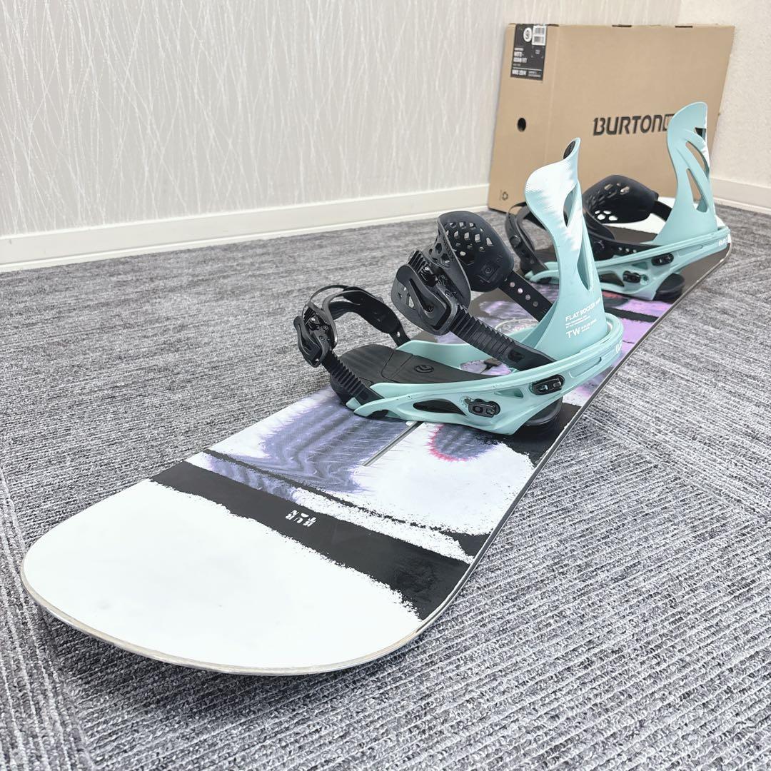 42超豪華❗️バートン×FLUX レディース スノーボードセット★スノボ138cm