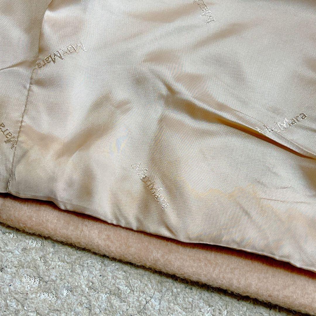 マックスマーラ 白タグ ダブルチェスターコート 女優襟 キャメル100% 42