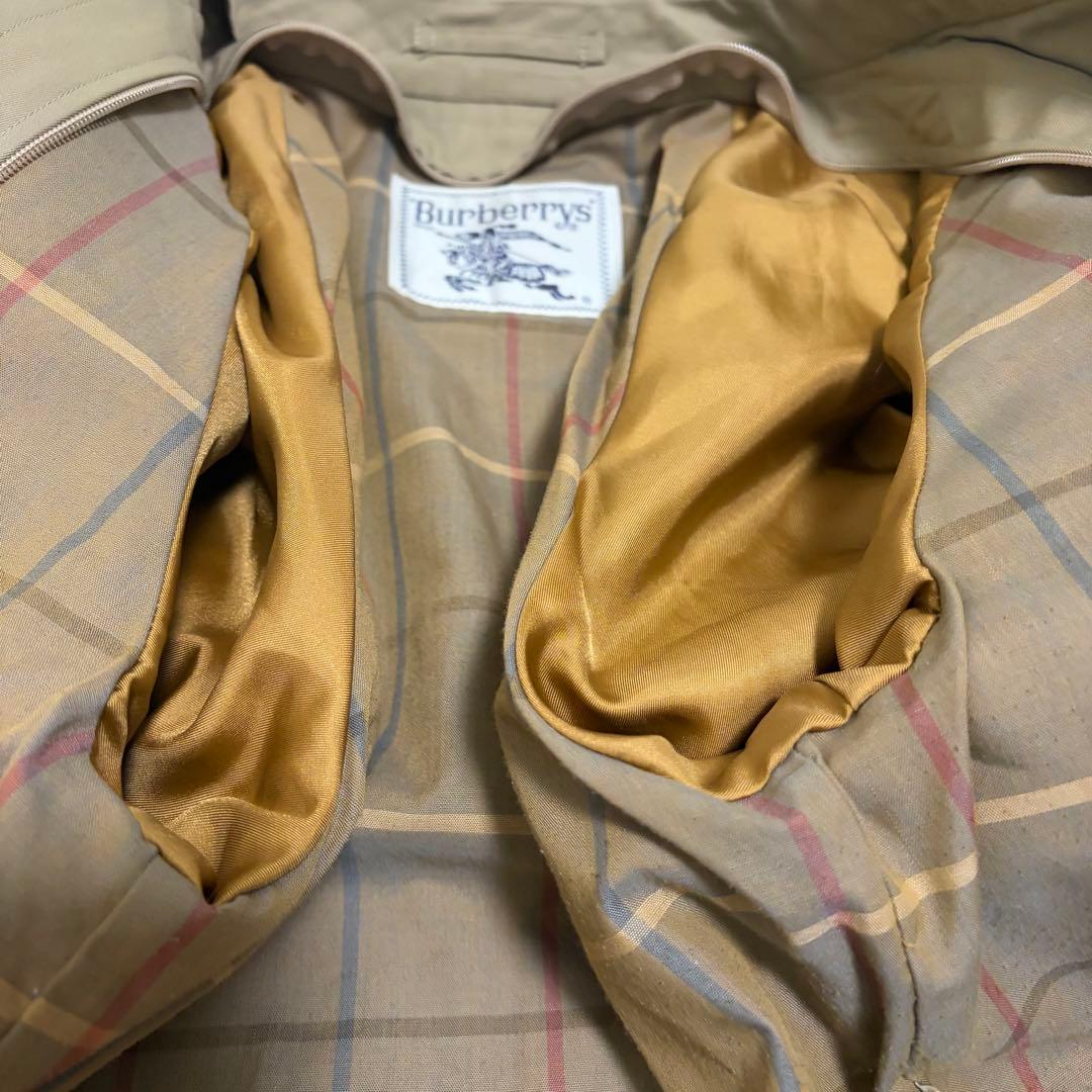 90's バーバリー トレンチコート ステンカラーコート ノバチェック