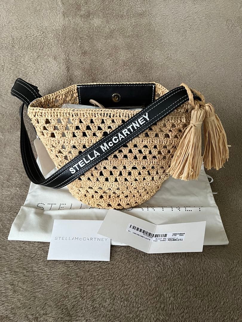 【専用】STELLA McCARTNEY 新品未使用 ラフィアショルダーバッグ