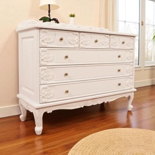 クローゼット　ヨーロピアンスタイル 猫脚　チェスト　手彫り彫刻 4段6杯